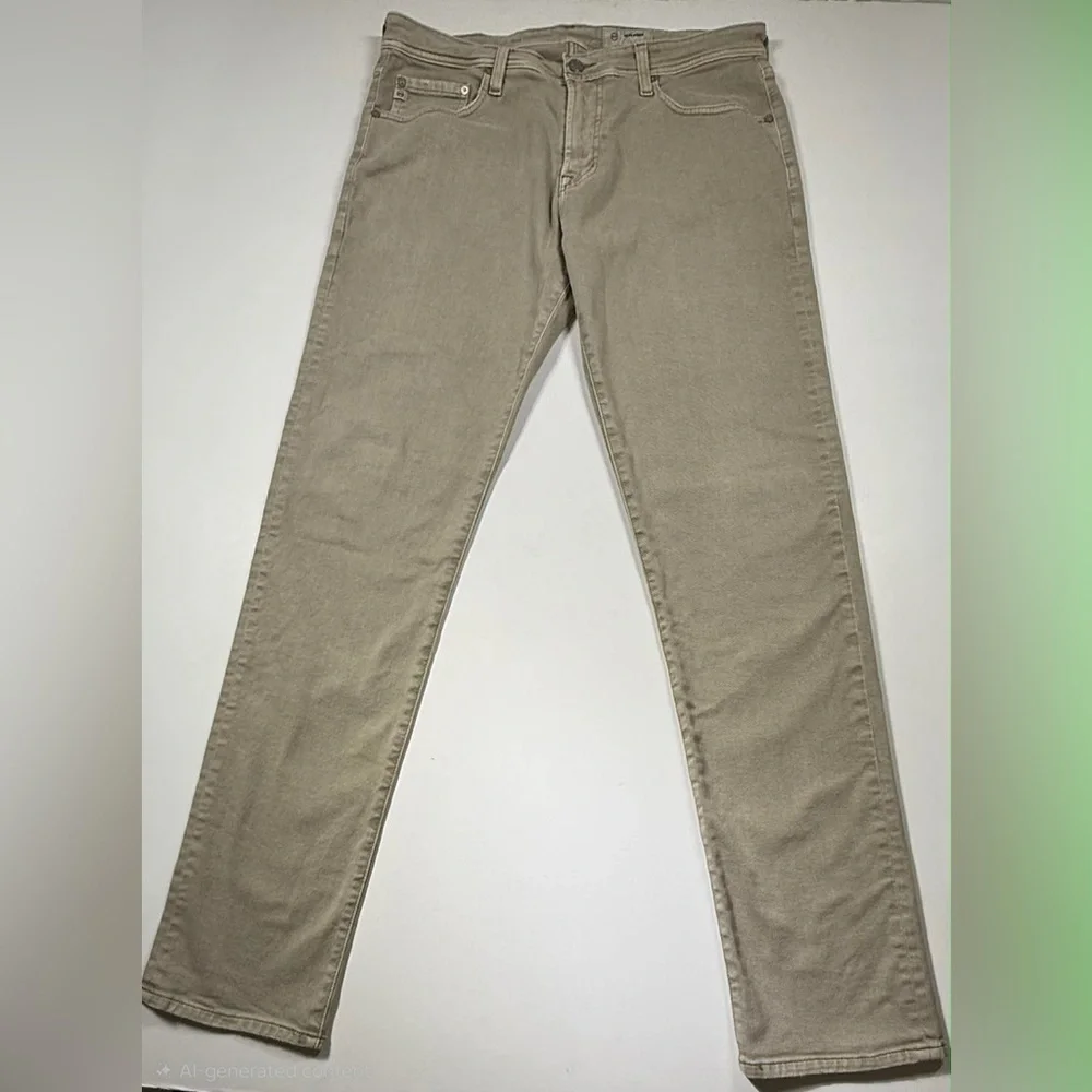 AG Adriano Goldschmied Men's Beige Jeans - Picture 2 of 14